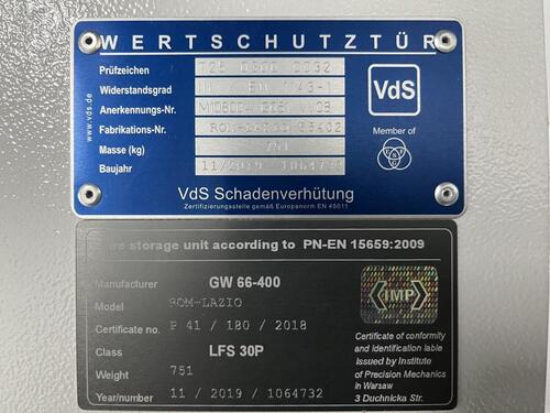 Foto - Tresorraum, Werteraum, hochgesicherter Lagerraum,