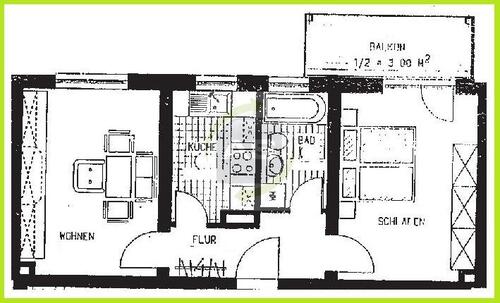 Foto - 2 Zimmer Etagenwohnung zur Miete in Zwickau