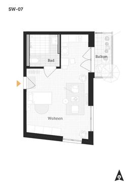 Foto - 1 Zimmer Etagenwohnung zur Miete in Stutensee