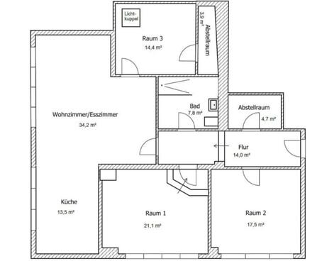 Foto - 4ZKB zu vermieten - 1.100,00 EUR Kaltmiete,