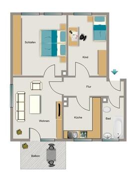 Foto - 3.5 Zimmer Etagenwohnung zur Miete in Lünen