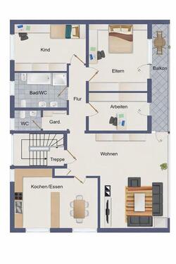 Foto - Großzügige 4-Zimmer-Wohnung mit Balkon Erstbezug nach Kernsanierung