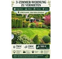 Schöne 3Zimmer EG Whg mit Balkon&Garten zu vermieten - Krefeld Dießem