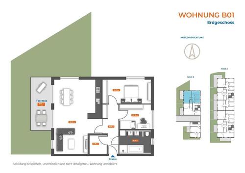 Foto - 3 Zimmer Erdgeschoßwohnung zur Miete in Straubing