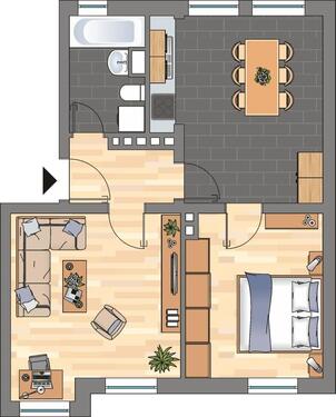 Foto - 2 Zimmer Etagenwohnung zur Miete in Kiel