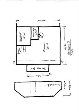 Foto - 2 Zimmer Maisonettenwohnung zur Miete in Schwetzingen