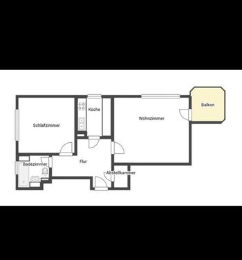 Foto - 2-Zimmer- Wohnung - 550,00&nbsp;EUR Kaltmiete, ca.&nbsp; 55,00&nbsp;m&sup2;