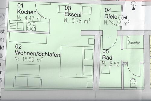 Foto - 1 Zimmer Etagenwohnung zur Miete in Rotthalmünster