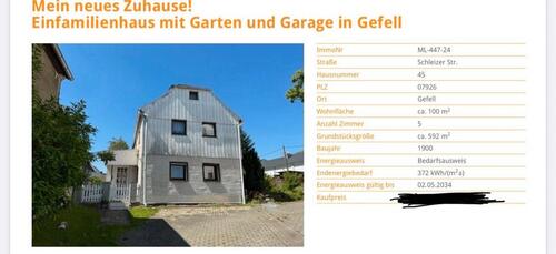 Foto - 5 Zimmer Einfamilienhaus zum Kaufen in Hof