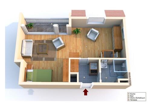 Foto - 1 Zimmer Etagenwohnung zur Miete in Köln