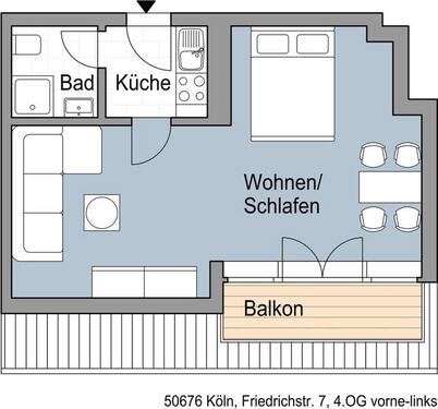Foto - Etagenwohnung in Köln zur Miete