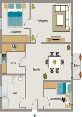 Foto - 3.5 Zimmer Erdgeschoßwohnung zur Miete in Lünen