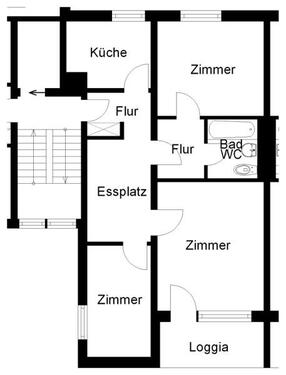 Foto - 3 Zimmer Etagenwohnung zur Miete in Osnabrück