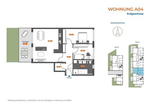Foto - 3 Zimmer Erdgeschoßwohnung zur Miete in Straubing