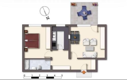 Foto - Modernisierte 2-Zimmerwohnung mit Blick ins Grüne