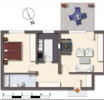 Modernisierte 2-Zimmerwohnung mit Blick ins Grüne - Tettnang