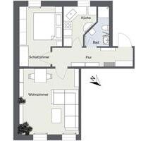 2-Zimmer-Etagenwohnung (1. OG) - 270,00 EUR Kaltmiete, in Hohenstein-Ernstthal (PLZ: 09337)