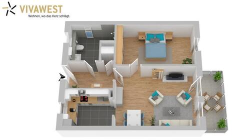 Foto - 2.5 Zimmer Etagenwohnung in Dortmund