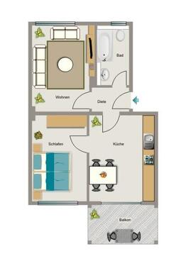 Foto - 2.5 Zimmer Etagenwohnung zur Miete in Herne