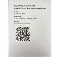 Wohnung in 48599 Gronau - 400,00&nbsp;EUR Kaltmiete, ca.&nbsp; 45,00&nbsp;m&sup2; in Hagenbach (PLZ: 76767)