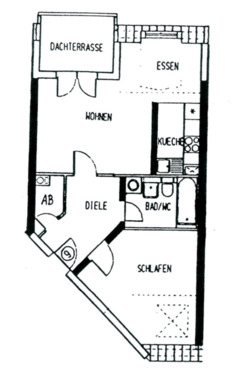Foto - 2 Zimmer Dachgeschoßwohnung zur Miete in Dresden