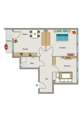 Foto - 2.5 Zimmer Etagenwohnung zur Miete in Bochum