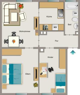 Foto - 3.5 Zimmer Erdgeschoßwohnung zur Miete in Kamp-Lintfort
