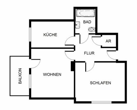 Foto - 2-Zimmer-Wohnung in Gelsenkirchen Hassel