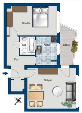Foto - 2- Zimmer Wohnung in Alt-Buckow 55qm zum 1.11.25