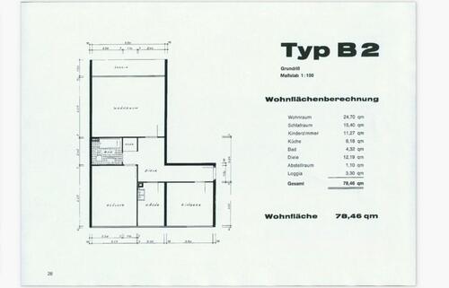 Foto - Wohnung zu vermieten! - 950,00 EUR Kaltmiete, ca.  78,00 m²