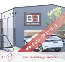 Trierweiler: Moderne XL-Garagen Hallenfläche mit nachhaltiger Holzbauweise auf 50 m² im neuen Garagenpark B51 – flexibel & vielseitig nutzbar