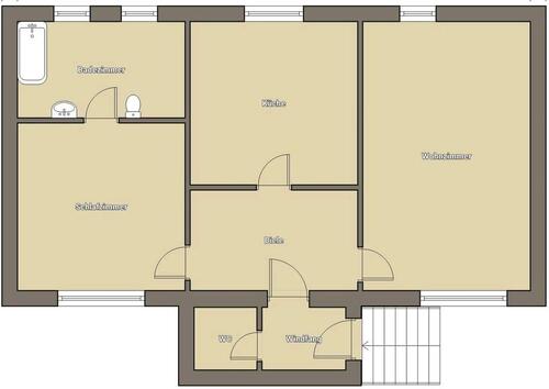 Foto - 2 ZKB kleines Haus - 450,00 EUR Kaltmiete,