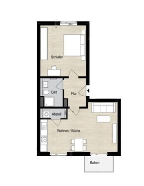 Foto - Erstbezug - 63 m² Wohnung nähe TierparkA7 in HH 22527 Stellingen