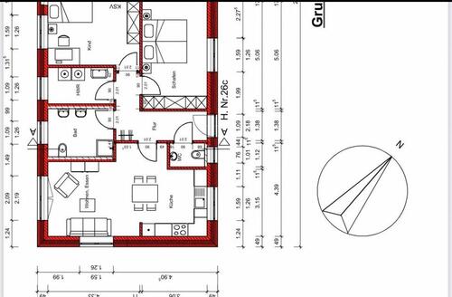 Foto - 3 Zimmer Doppelhaushälfte zur Miete in Barßel