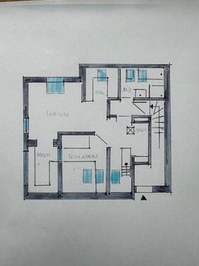 Foto - 2 Zi-DG Wohnung, EBK, Wannenbad, Kaminofen