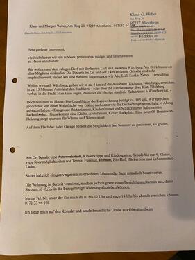 Foto - 3 Zimmer Etagenwohnung zur Miete in Altertheim