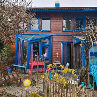 Foto - Haus in einer Mittelalterstadt im Allgäu