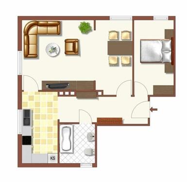 Foto - 2 Zimmer Etagenwohnung zur Miete in Osnabrück