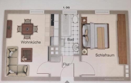 Foto - 2 Zimmer Etagenwohnung zur Miete in Hannover