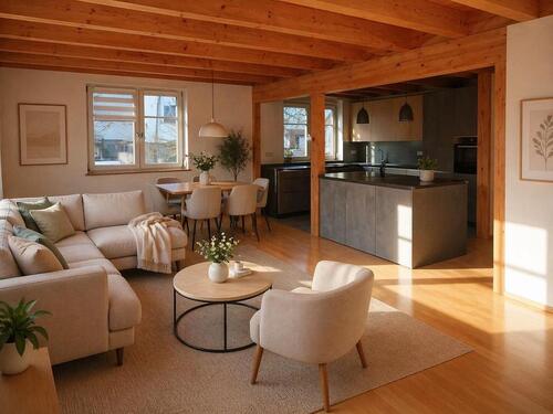 Foto - Modernisierte Hochparterre Wohnung mit 4 Zi. in Dreifamilienhaus