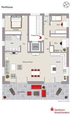 Foto - Penthouse-Wohnung - 1.456,00 EUR Kaltmiete,