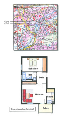 Foto - 2-Zimmer-Wohnung mit Balkon in Landshut