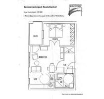 Betreutes Wohnen 2 Zimmer Wohnung 2.OG mit Balkon - Nürnberg Langwasser