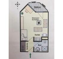 1 Zimmer Wohnung Würzburg Frauenland - Hubland