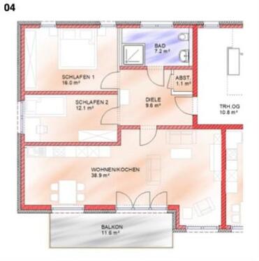 Foto - Attraktive 3-Zimmer-Wohnung in Höchstadt zu vermieten
