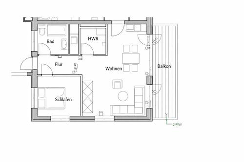 Foto - 2-Zimmer Mietwohnung zentral in Sundern!