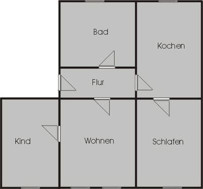Foto - 3 Zimmer Etagenwohnung zur Miete in Ilmenau