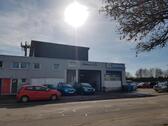 Foto - Ehemaliges Autohaus mit Werkstatt,Büro,Lager,Stellplätze...