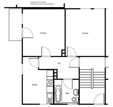 Foto - 2 Zimmer Etagenwohnung zur Miete in Frankfurt am Main