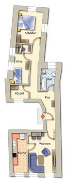 Foto - 3 Zimmer Etagenwohnung zur Miete in Freiberg